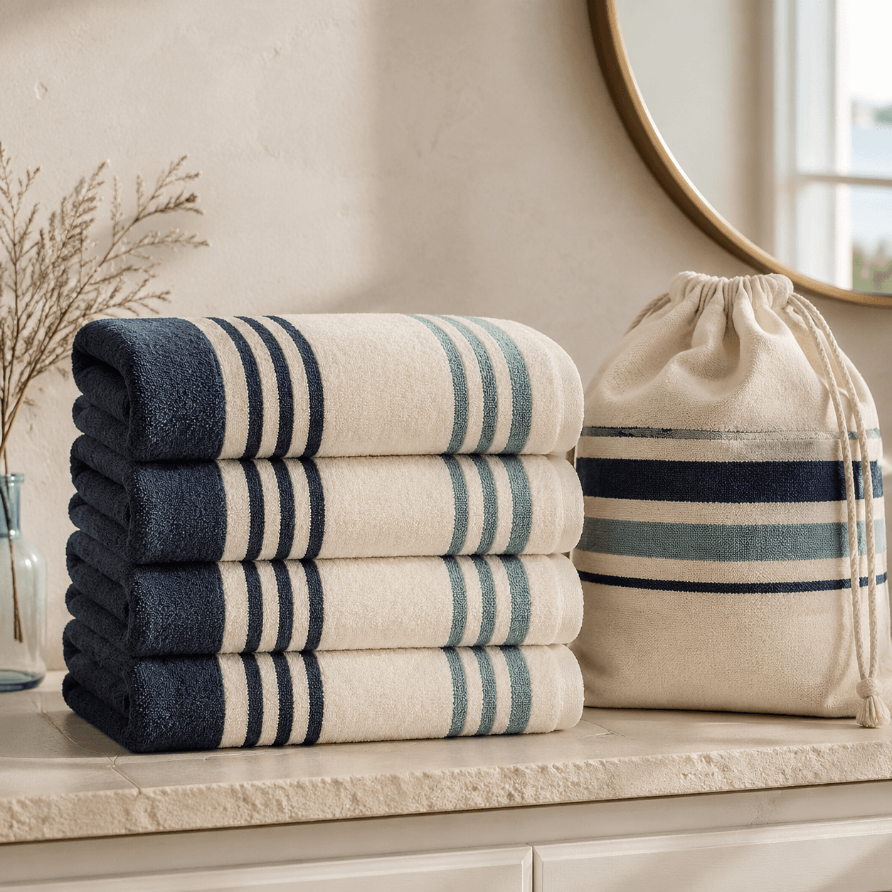 Coastal Bath Towel Set